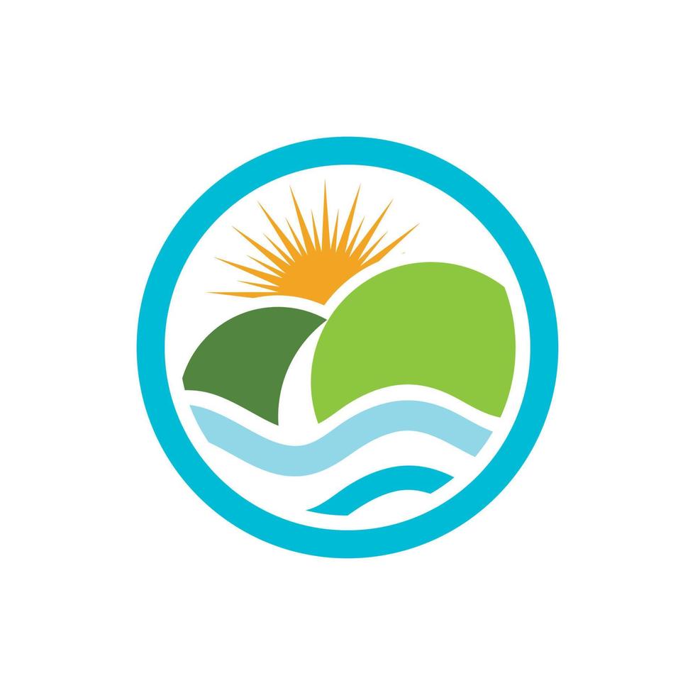 Mountain icon Logo vector