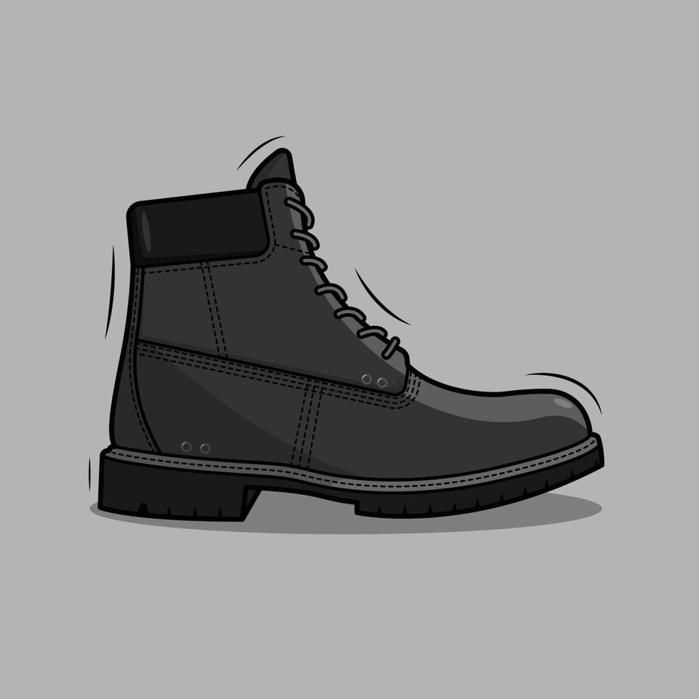 trabajo Zapatos negro vector