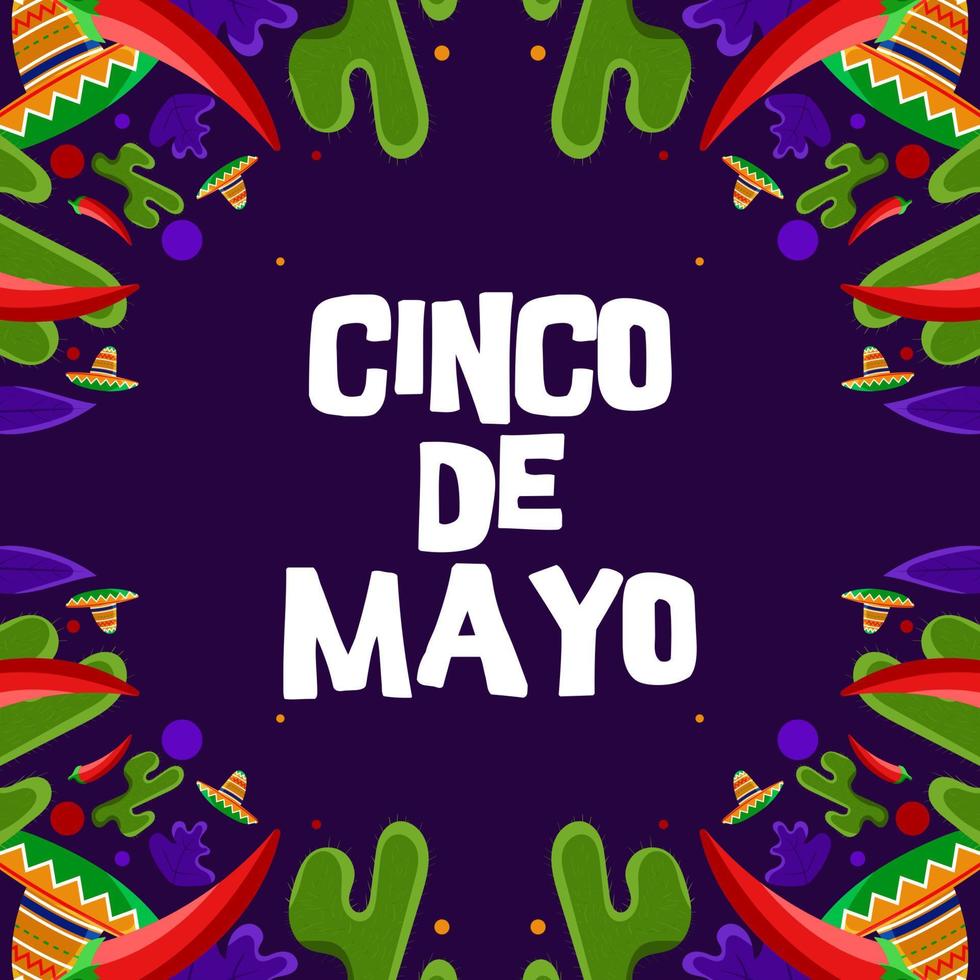 cinco Delaware mayonesa, mayo 5to federal fiesta en México. fiesta bandera y póster diseño vector