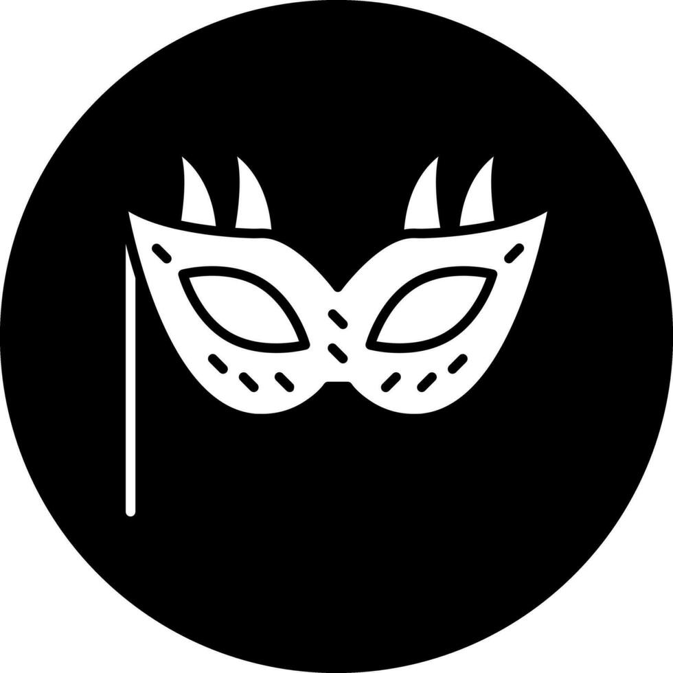 diseño de icono de vector de máscara de año nuevo