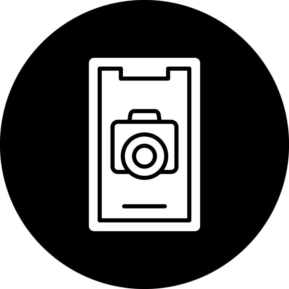 Mobile Camera Vector Icon Design