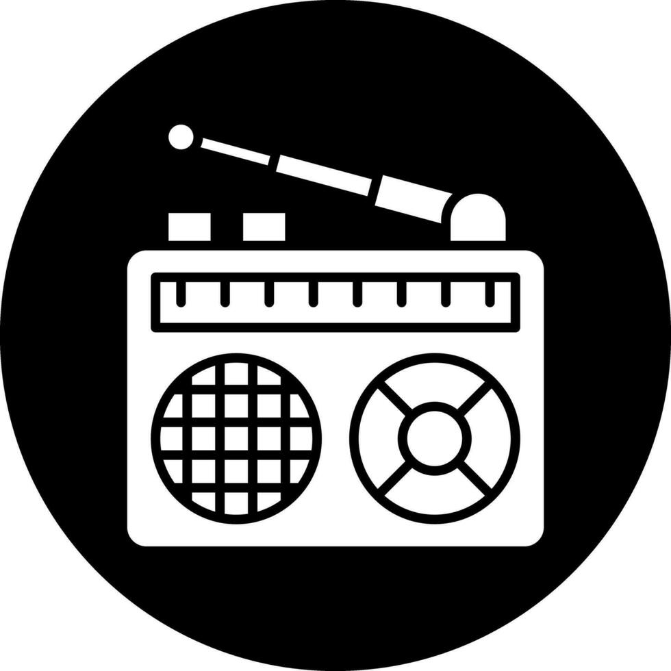 diseño de icono de vector de radio