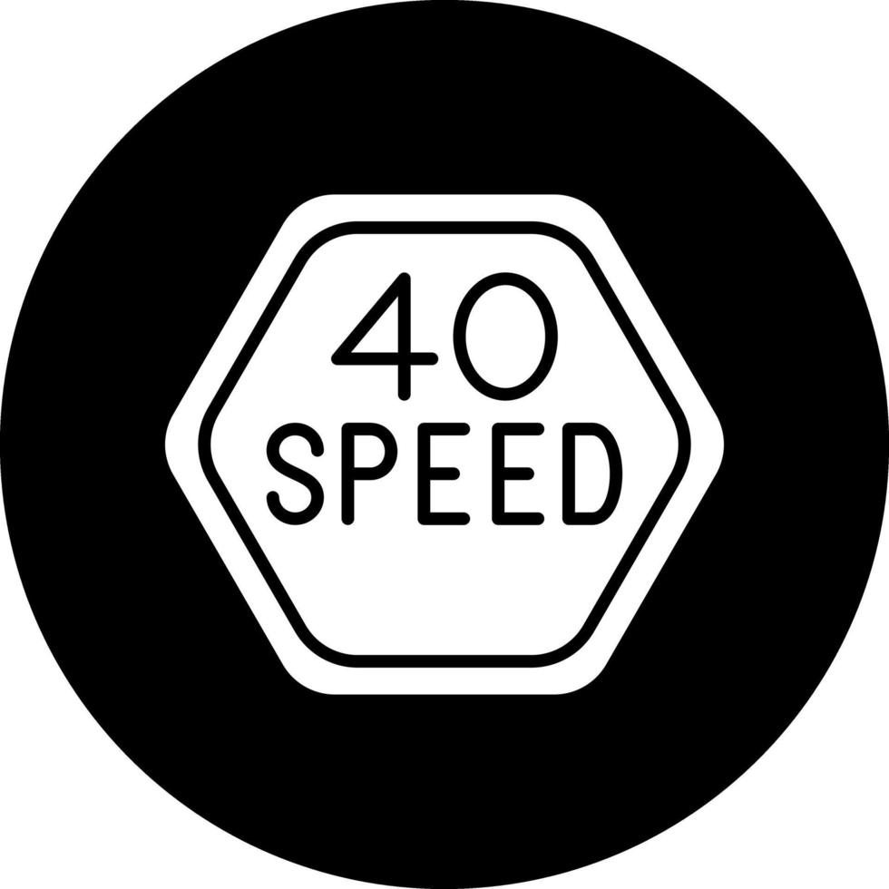 velocidad límite vector icono diseño