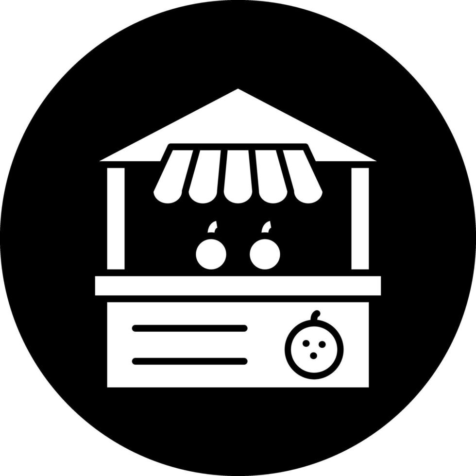Fruit Stall Vector Icon Design