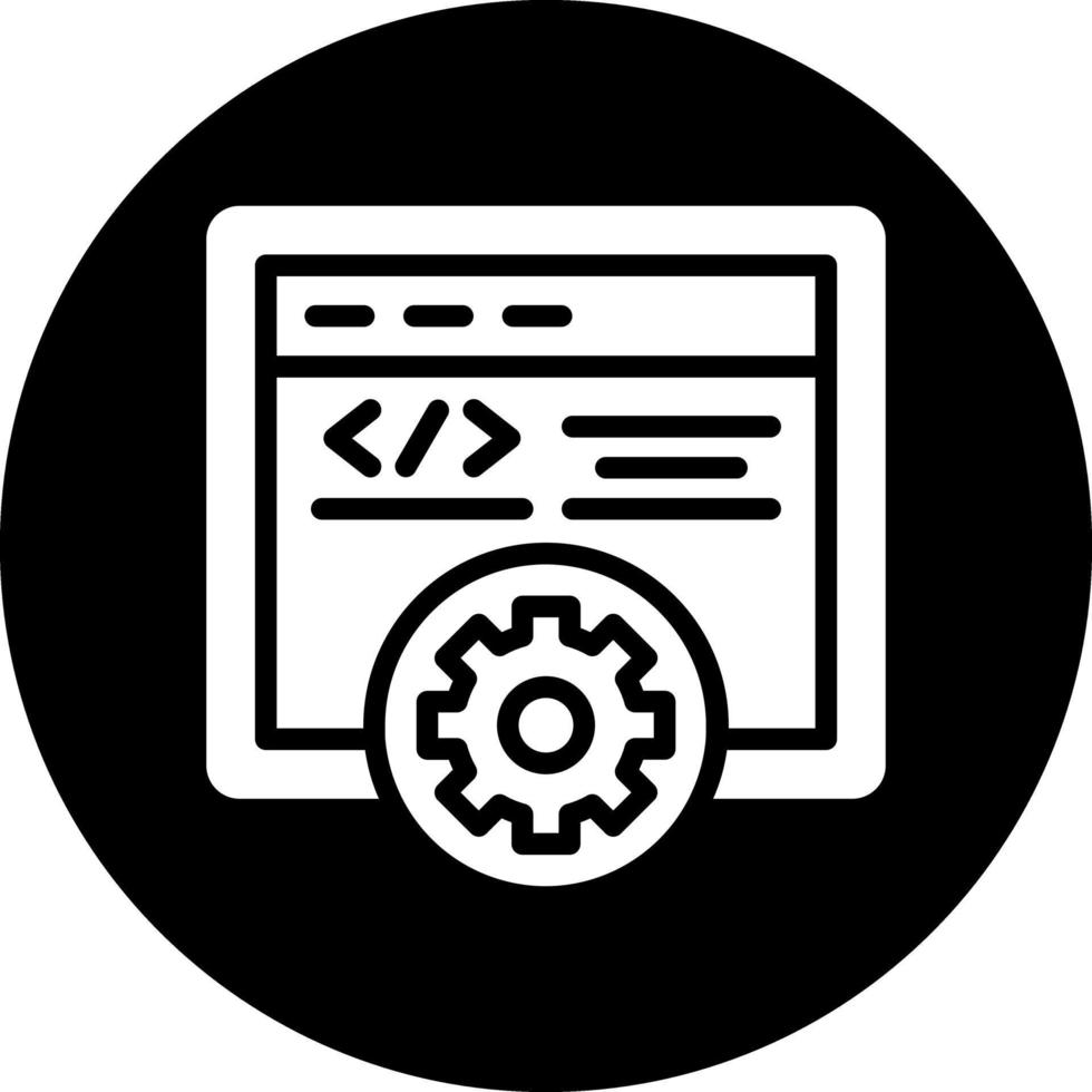 diseño de icono de vector de programación web