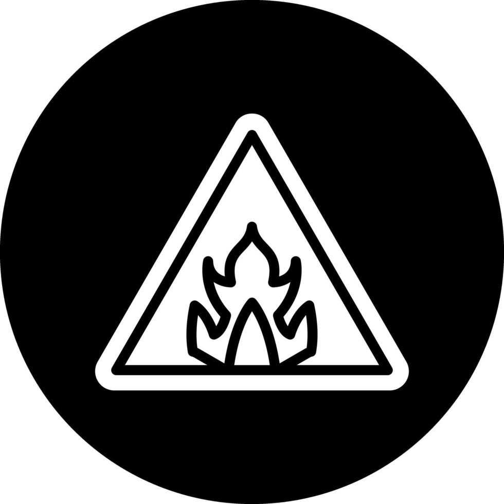 Flammable Vector Icon Design