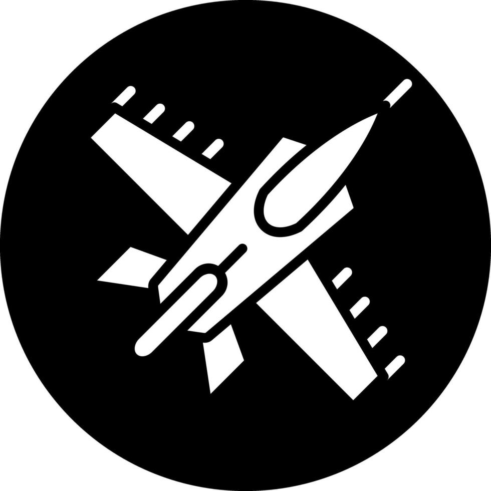 Army Jet Vector Icon Design