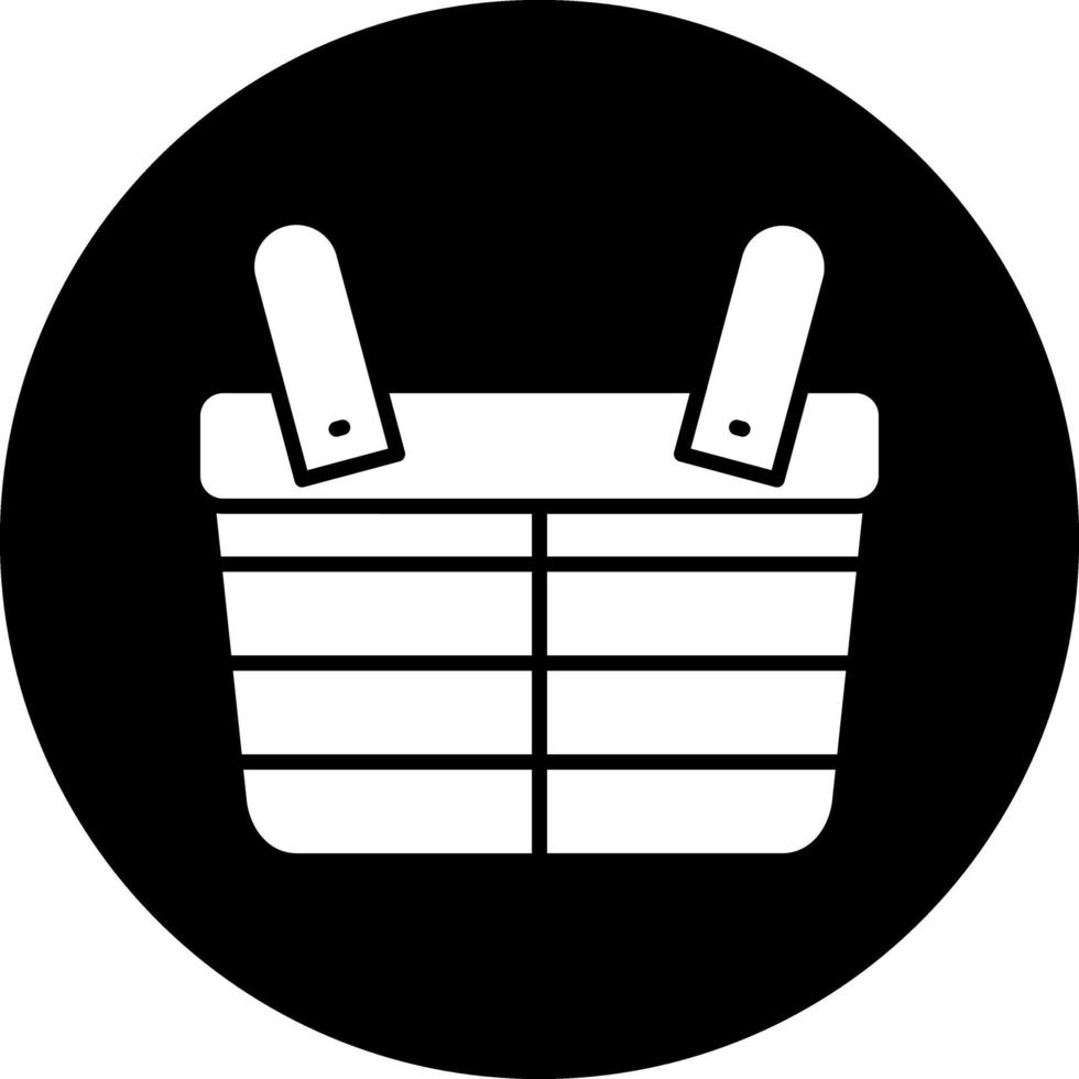 Picnic Basket Vector Icon Design
