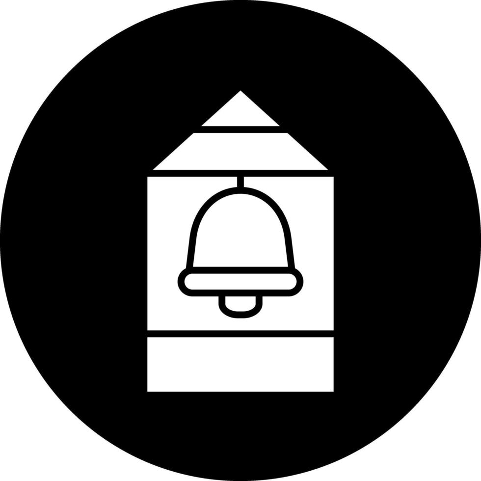 Bell Tower Vector Icon Design