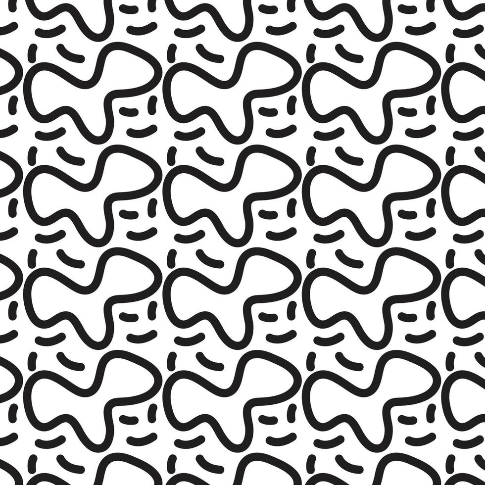black and white color abstract pattern design shape background image 05 vector