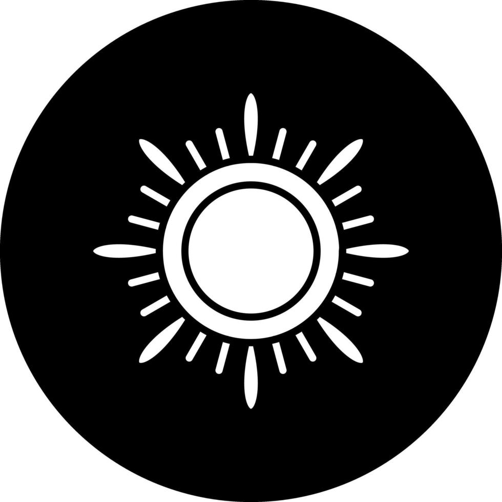 diseño de icono de vector de sol