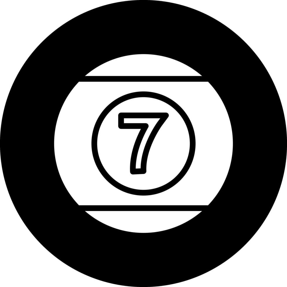 Pool Ball Vector Icon Design