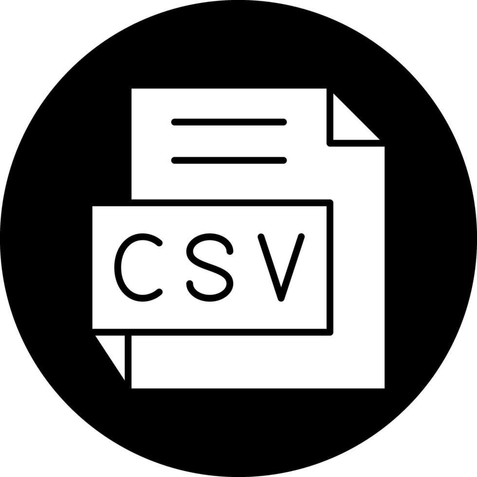 CSV Vector Icon Design
