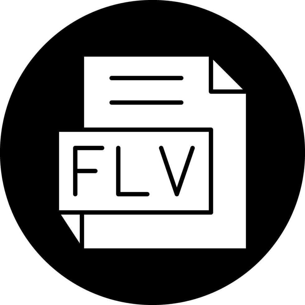 flv vector icono diseño