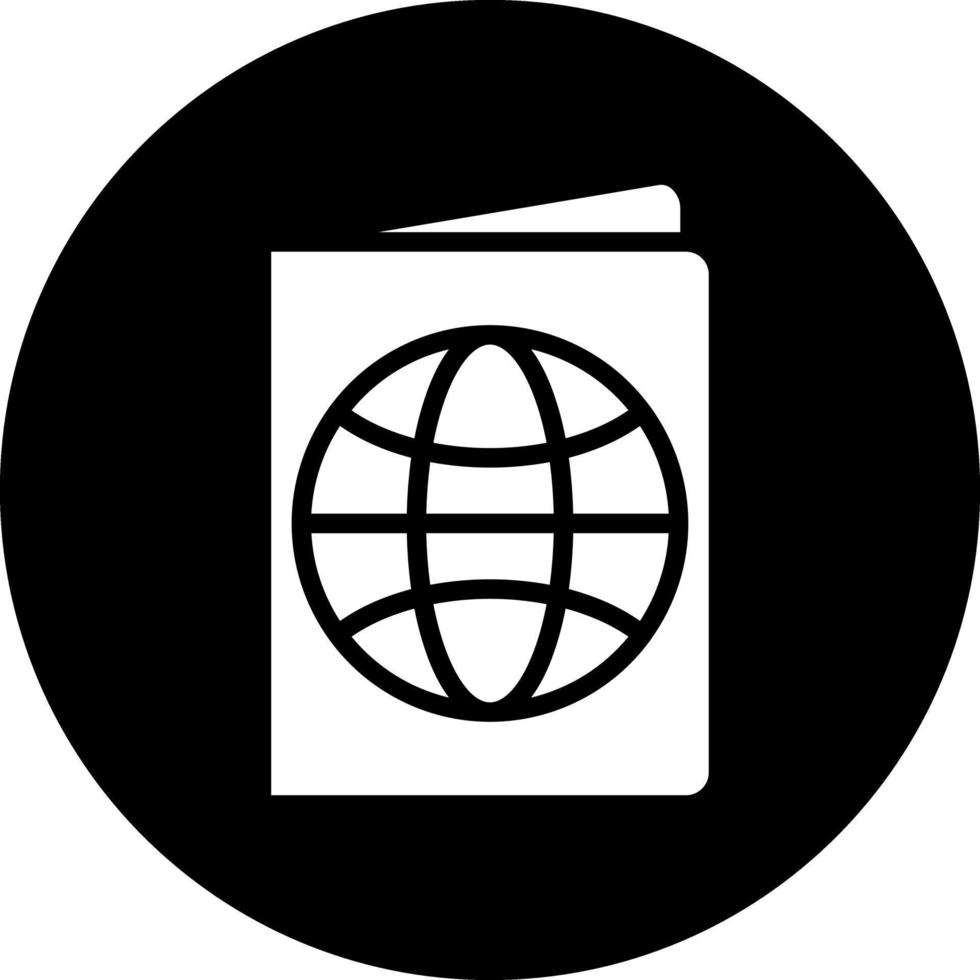 diseño de icono de vector de pasaporte