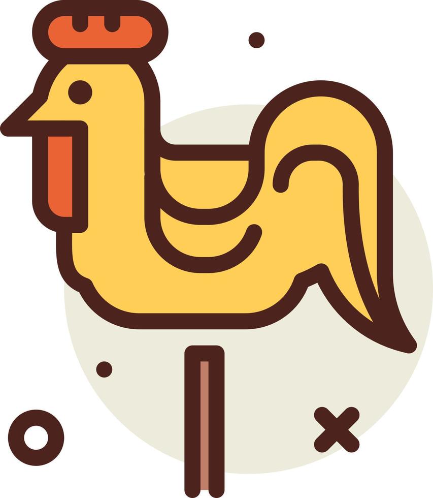 gallo polla ilustración vector