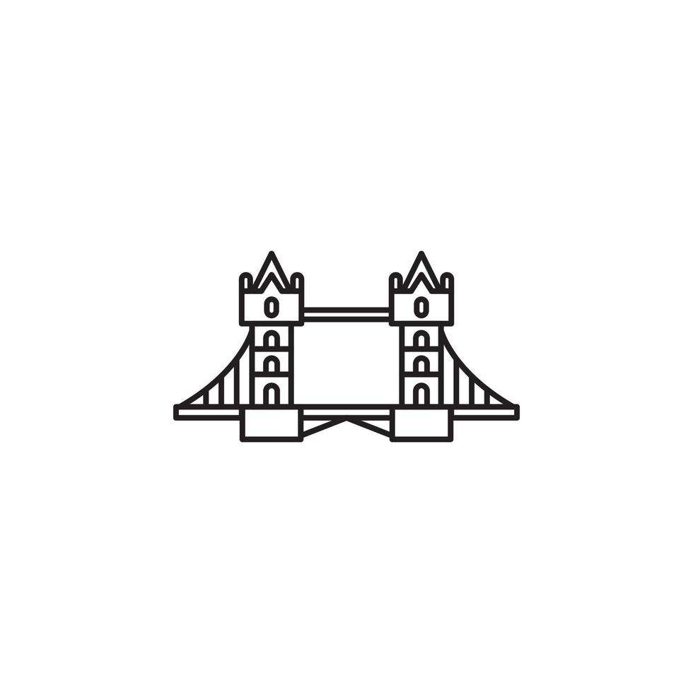london bridge landmark  vector for Icon Website, UI Essential, Symbol, Presentation