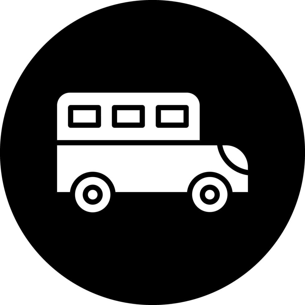 School Bus Vector Icon Design