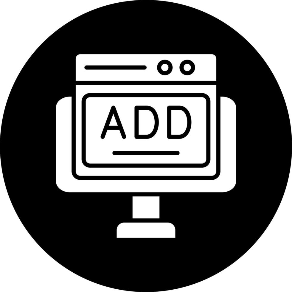 Online Ads Vector Icon Design