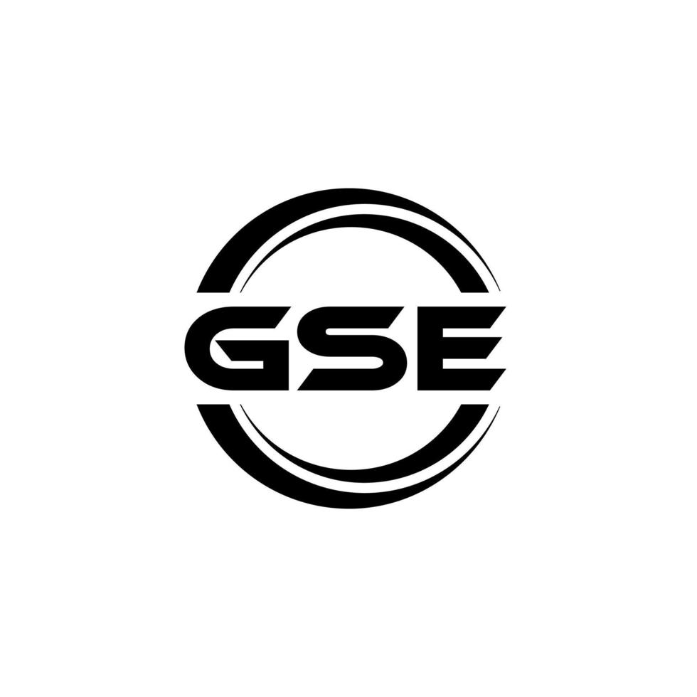 diseño de logotipo de letra gse en ilustración. logotipo vectorial, diseños de caligrafía para logotipo, afiche, invitación, etc. vector