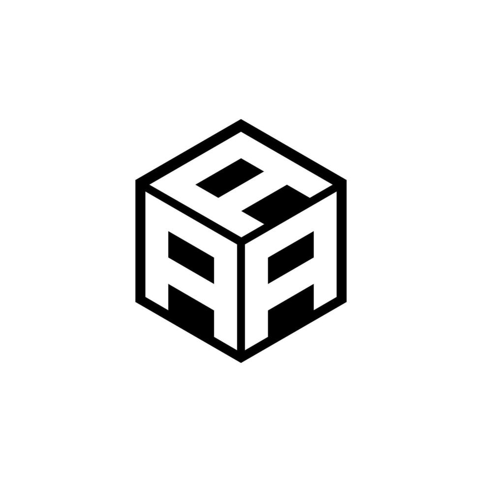 AAA letter logo design in illustration. Vector logo, calligraphy designs for logo, Poster, Invitation, etc.