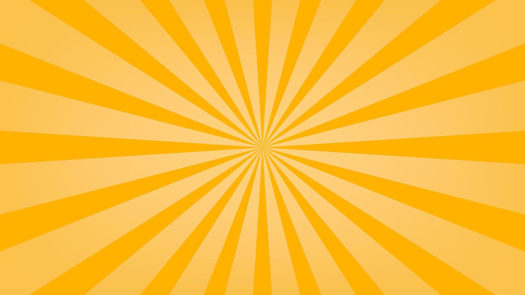 abstract orange sunburst pattern background for modern graphic design element. shining ray cartoon with colorful for website banner wallpaper and poster card decoration vector