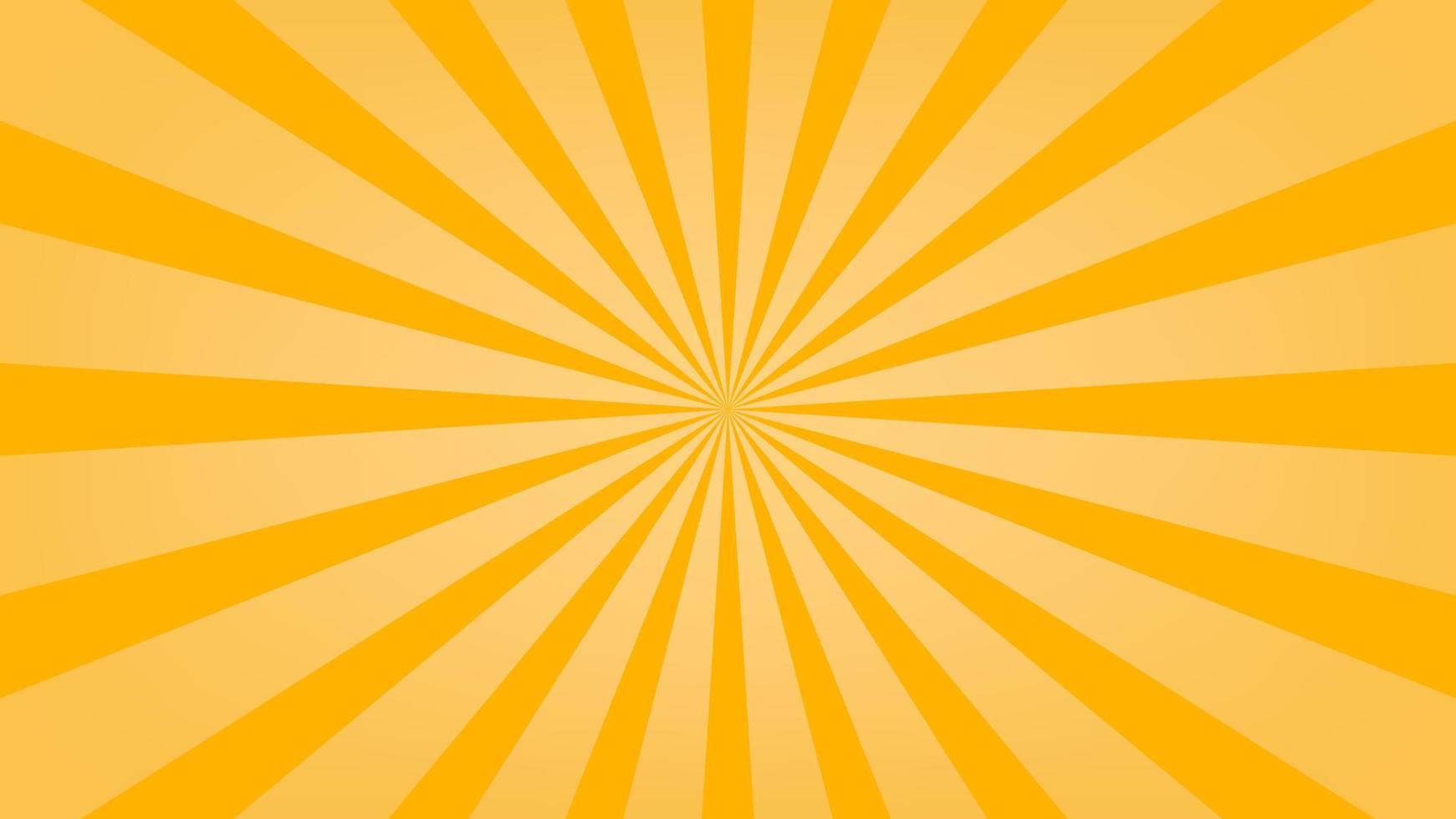 abstract orange sunburst pattern background for modern graphic design element. shining ray cartoon with colorful for website banner wallpaper and poster card decoration vector