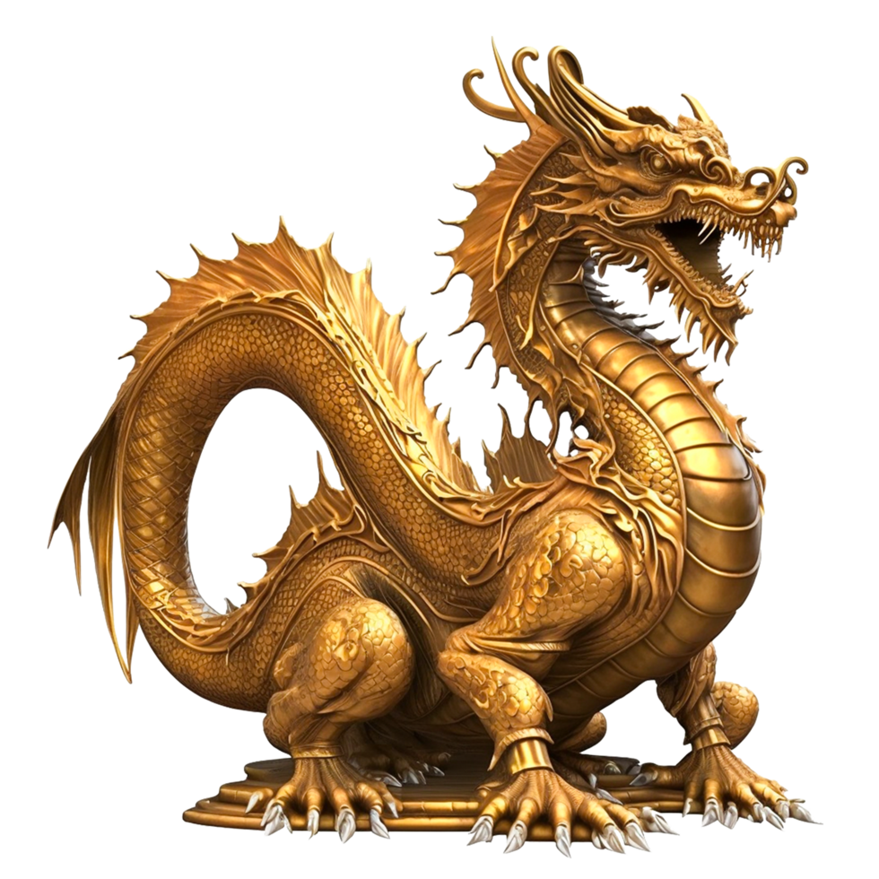 ai generativ Chinesisch Drachen png transparent