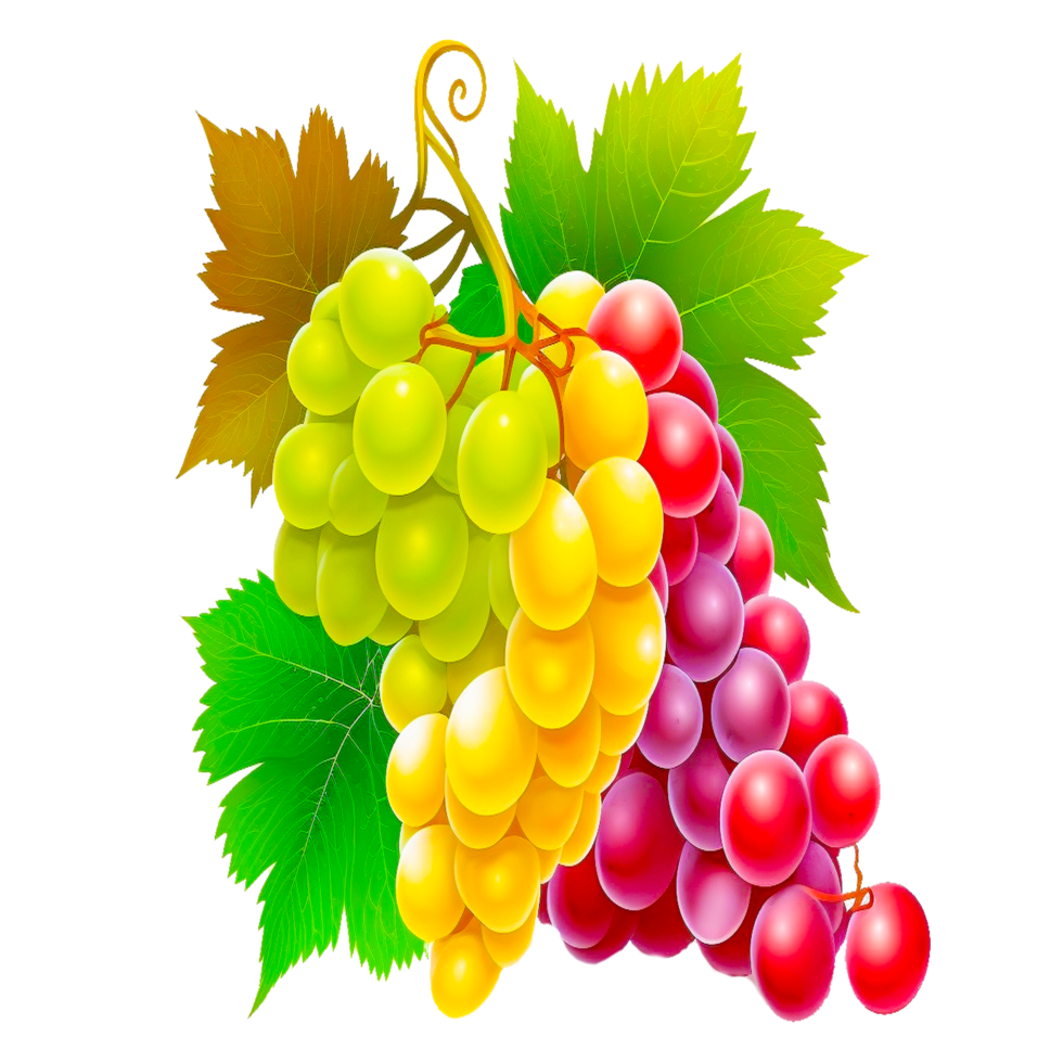 colorful bunch of grapes free illustration png