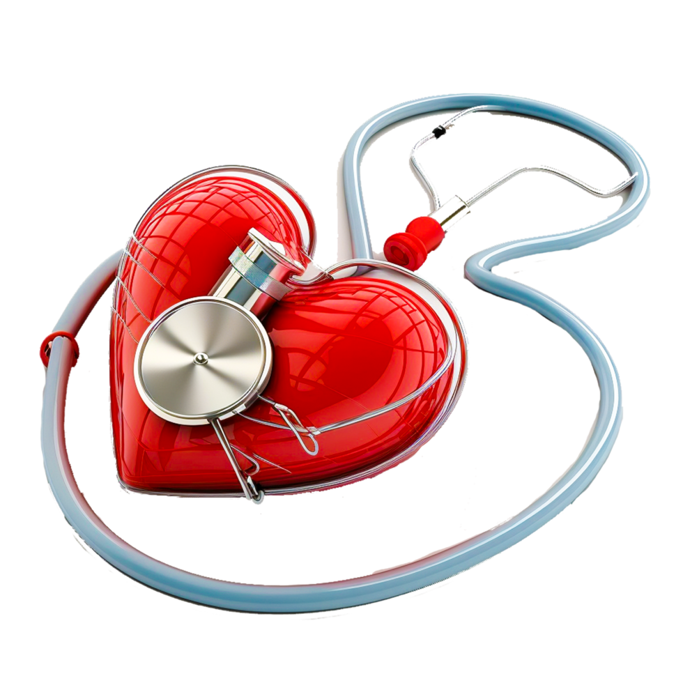 illustration of stethoscope on heart png