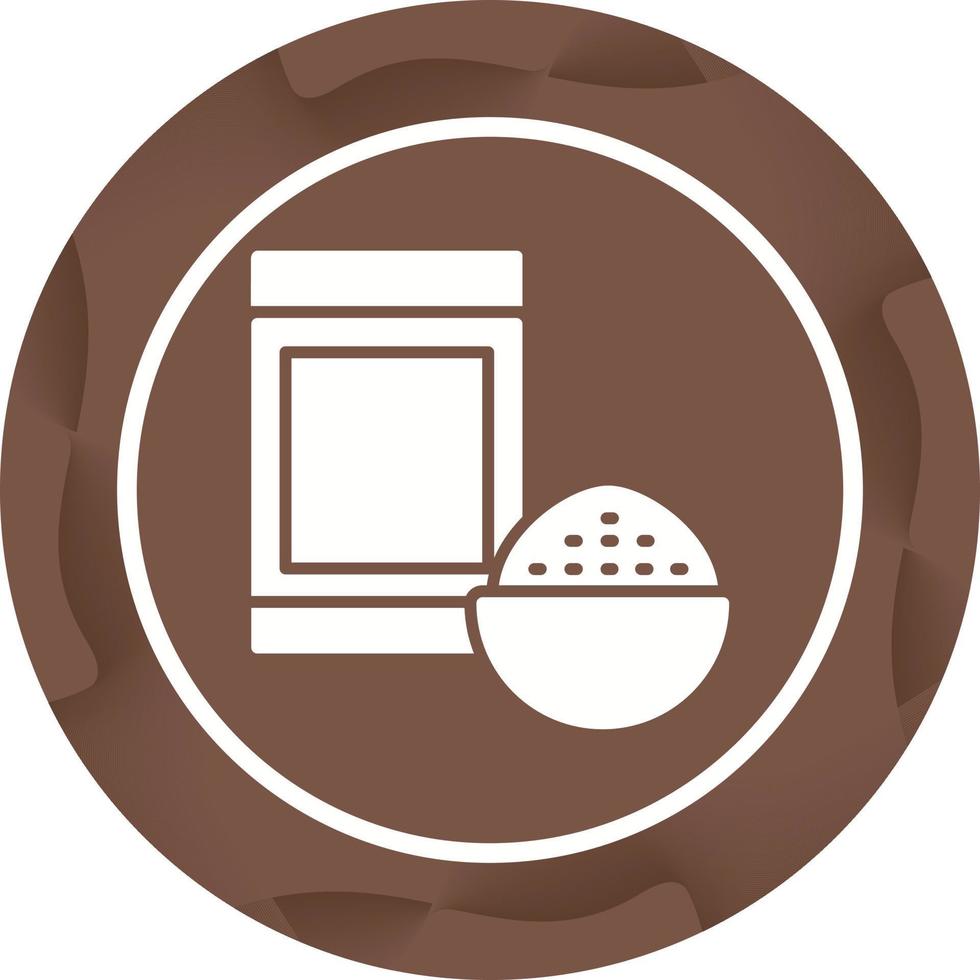 icono de vector de levadura de panadería