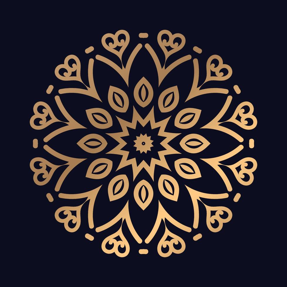 lujo mandala diseño floral mandala mandala Arte diseño sencillo antecedentes vector
