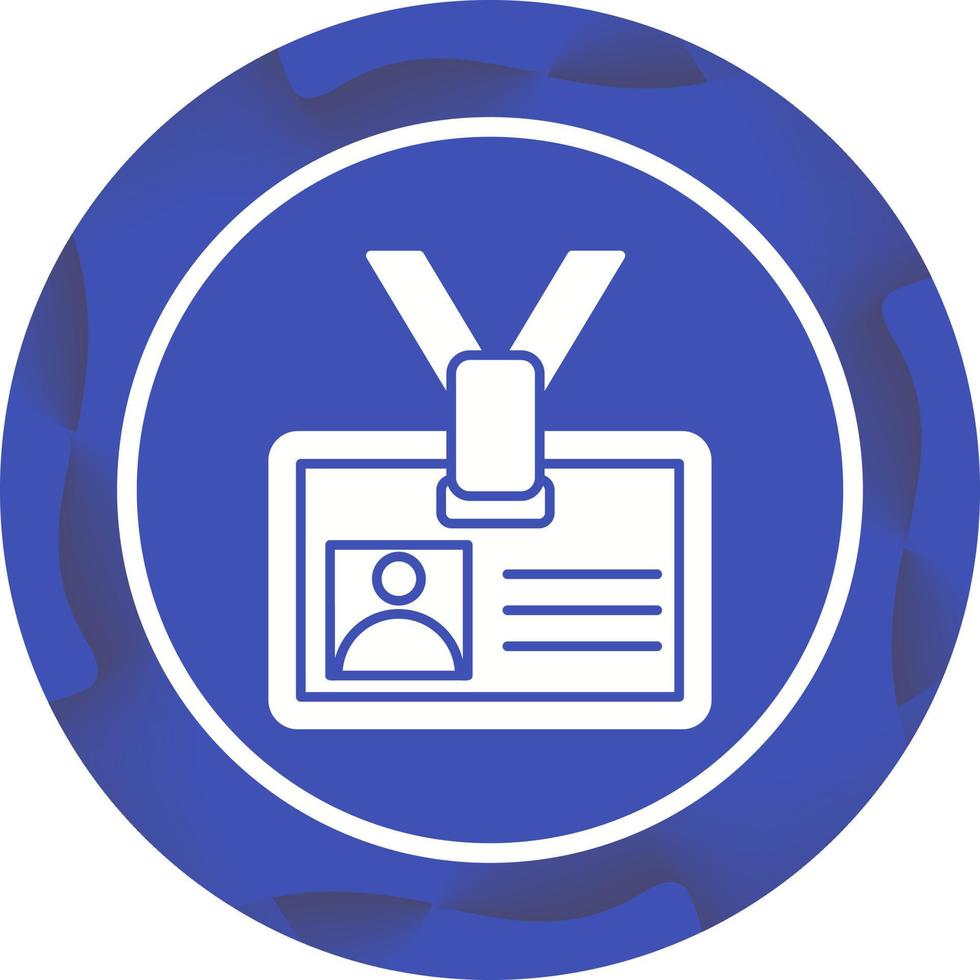 icono de vector de tarjeta de identificación