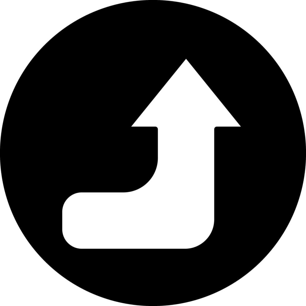 Turn Up Vector Icon Design