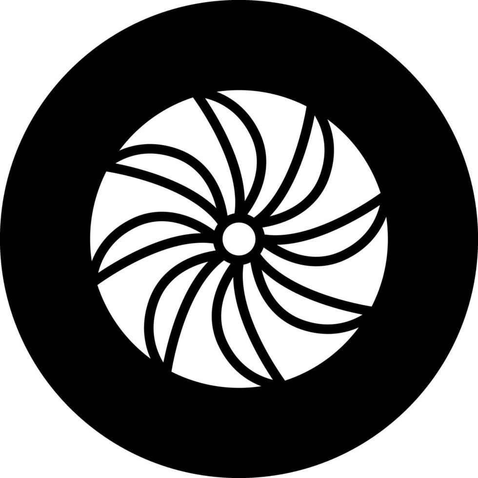 Plane Turbine Vector Icon Design