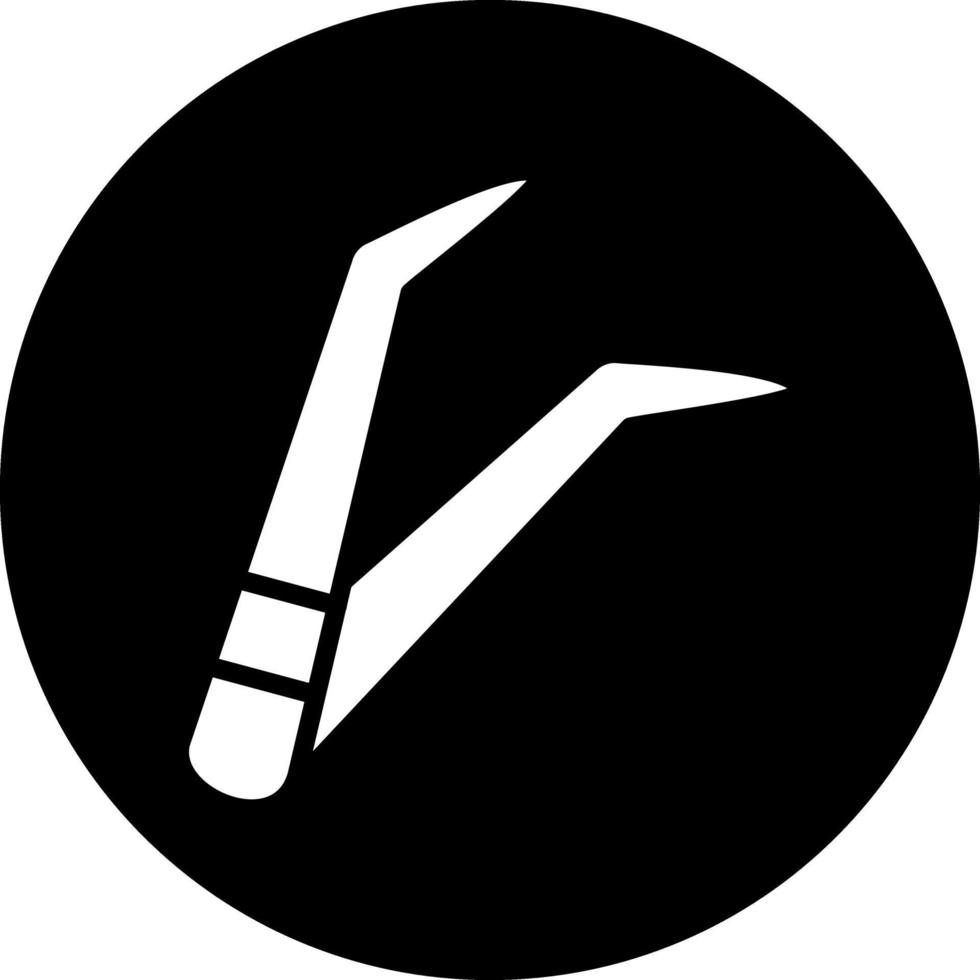 Tweezers Vector Icon Design