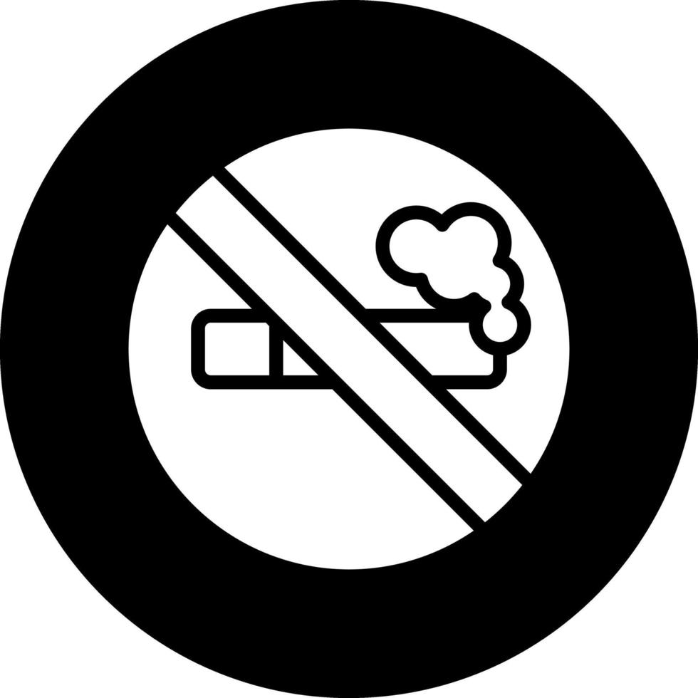 No Smoking Vector Icon Design