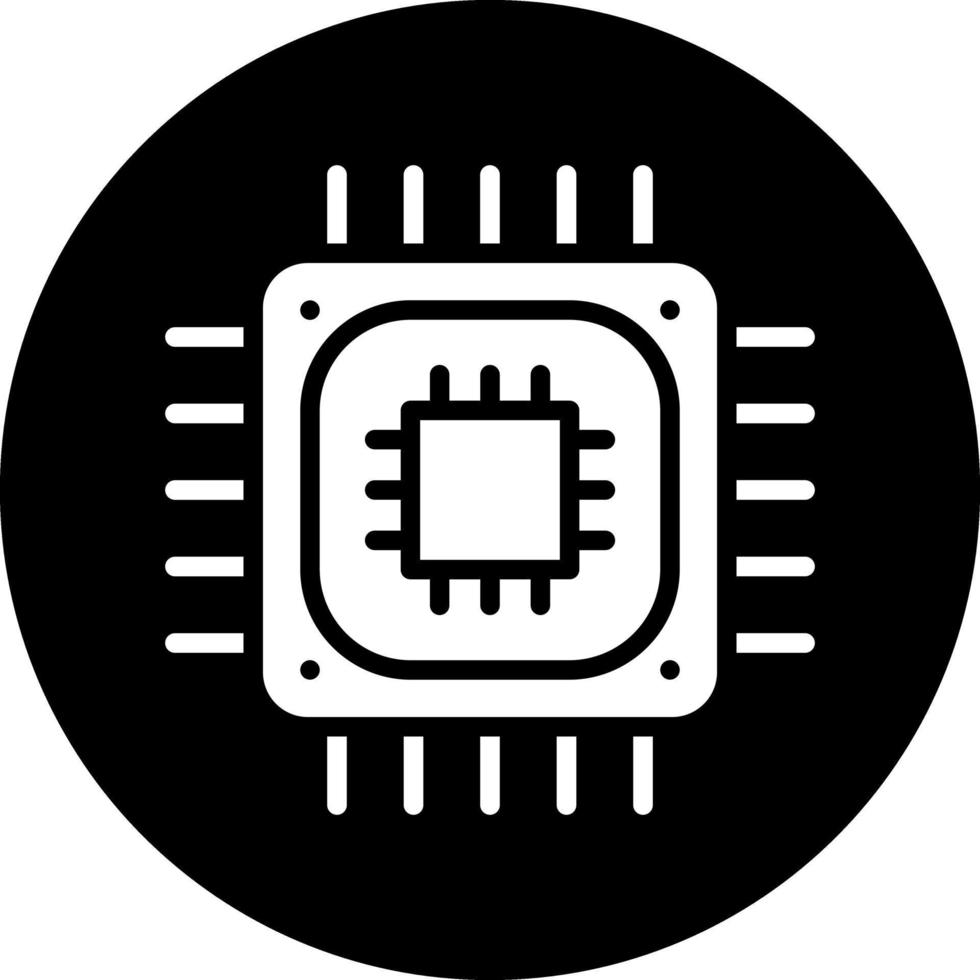 CPU Processor Vector Icon Design