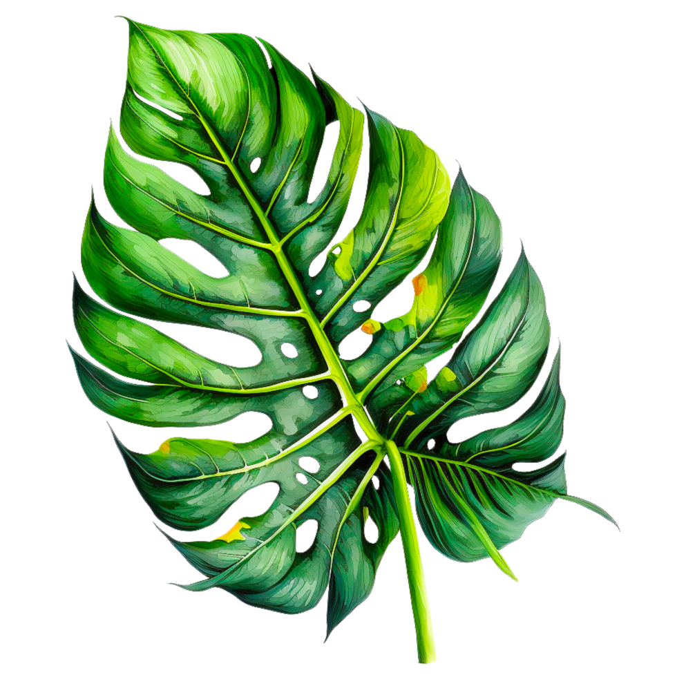 groen monstera blad illustratie png
