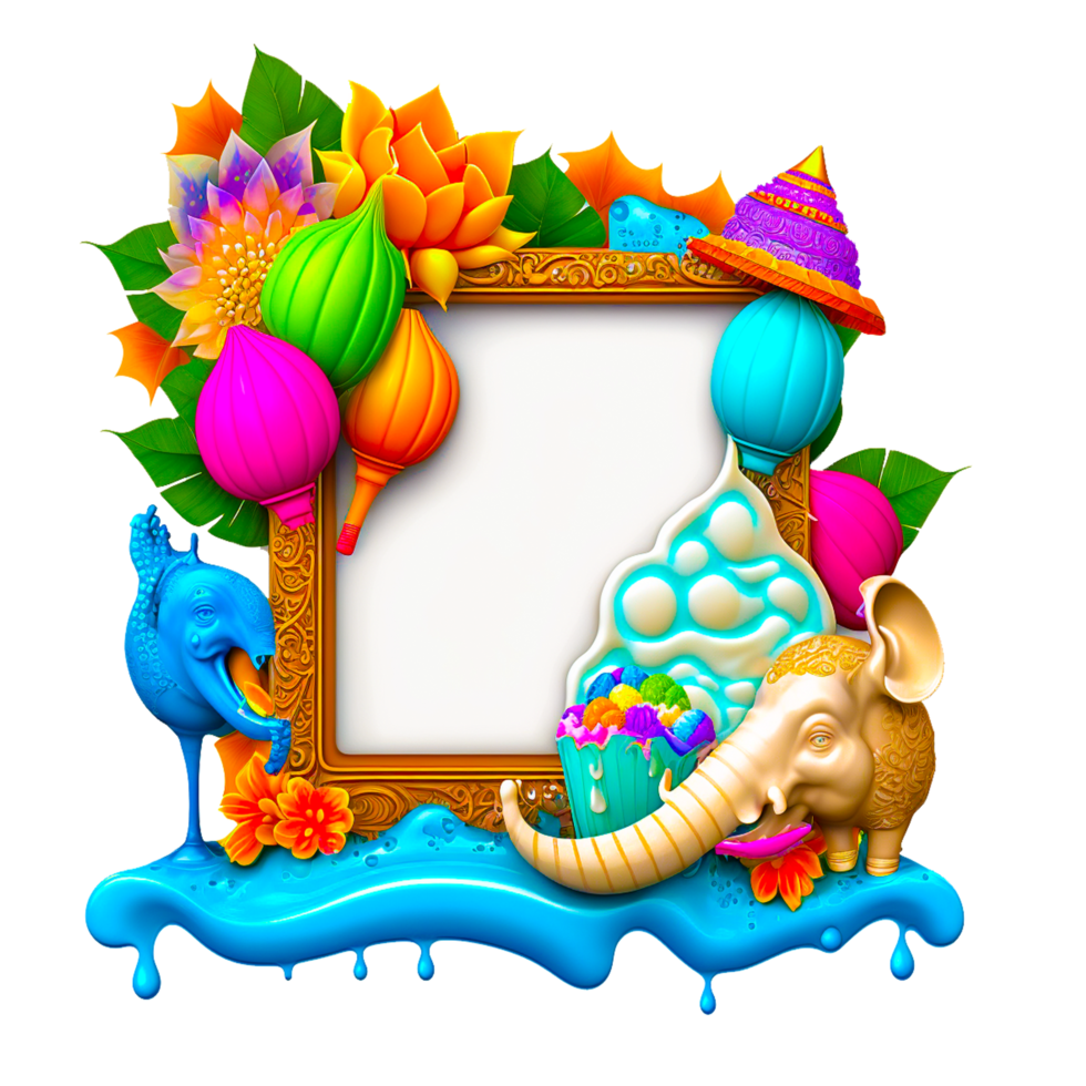 bunt Rahmen kostenlos Illustration png