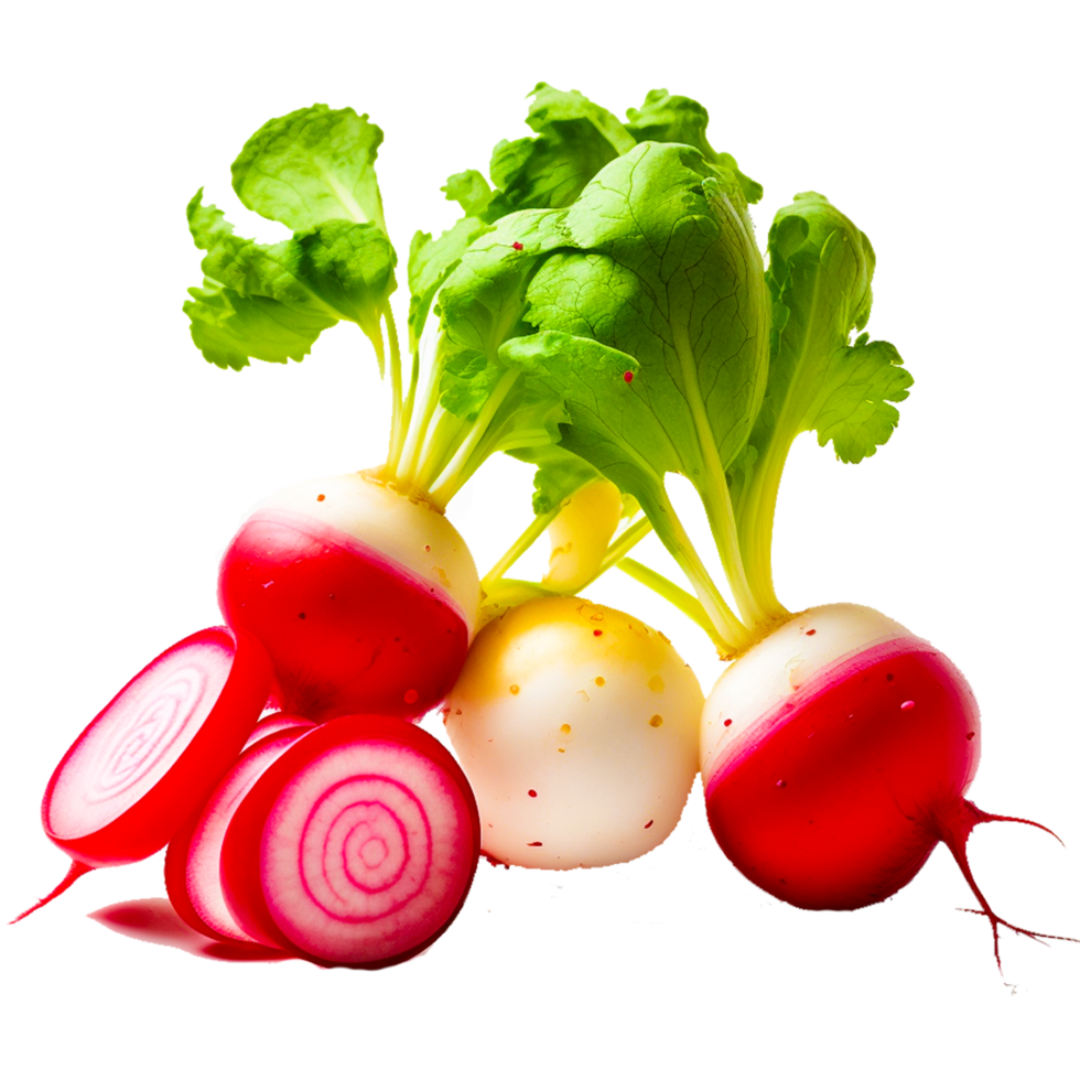 illustration of radishes isolated on transparent background png