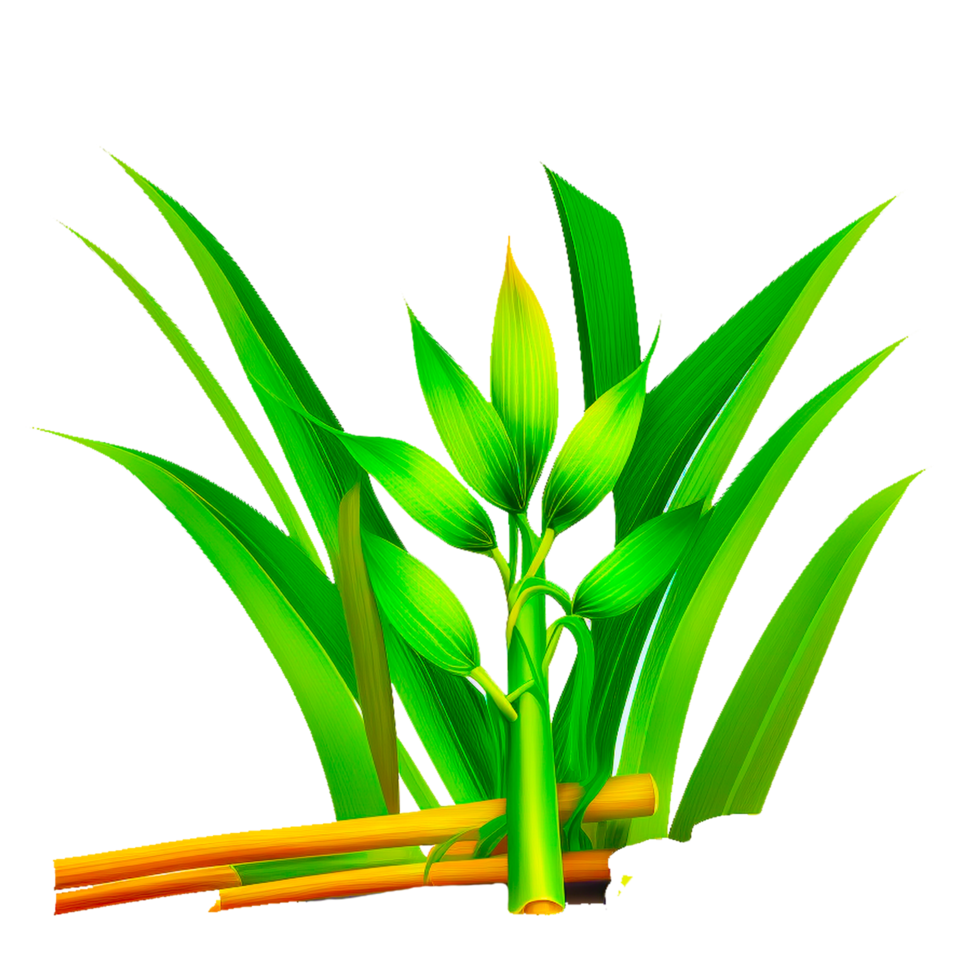 réaliste vert herbe gratuit illustration png