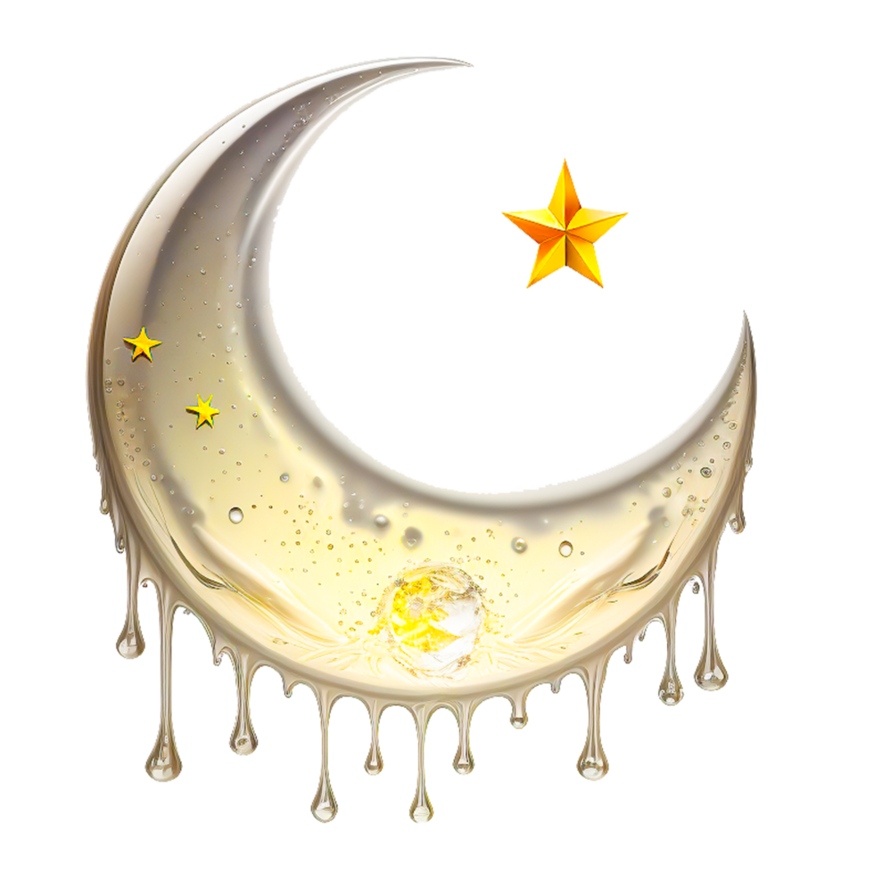 Ramadan moon star illustration png
