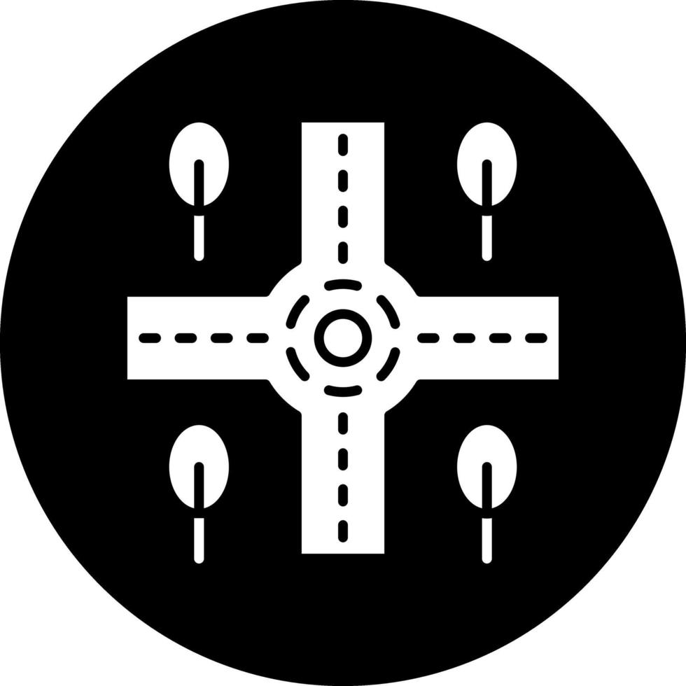 Crossroad Vector Icon Design