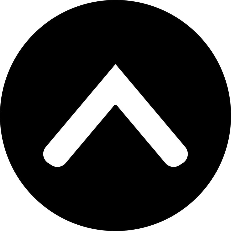 Up Chevron Vector Icon Design