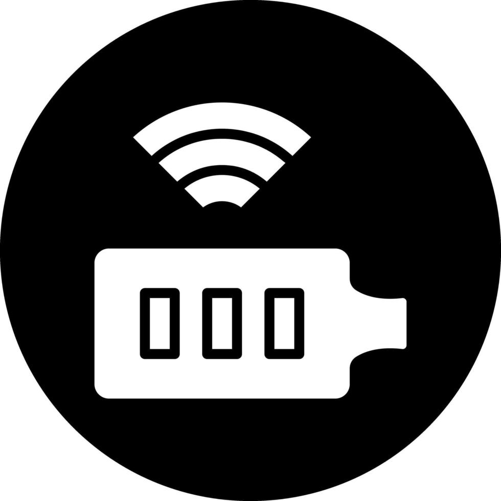 Wireles Battery Vector Icon Design