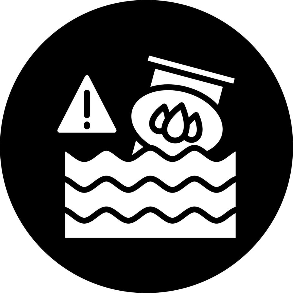 Oil Pollution Vector Icon Design
