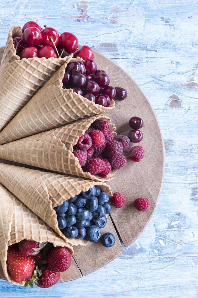 Organic berry fruits photo