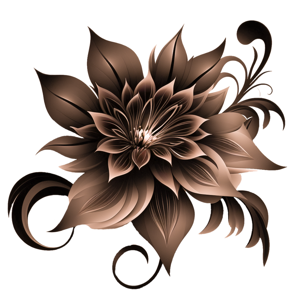 brown flower free illustration icon png