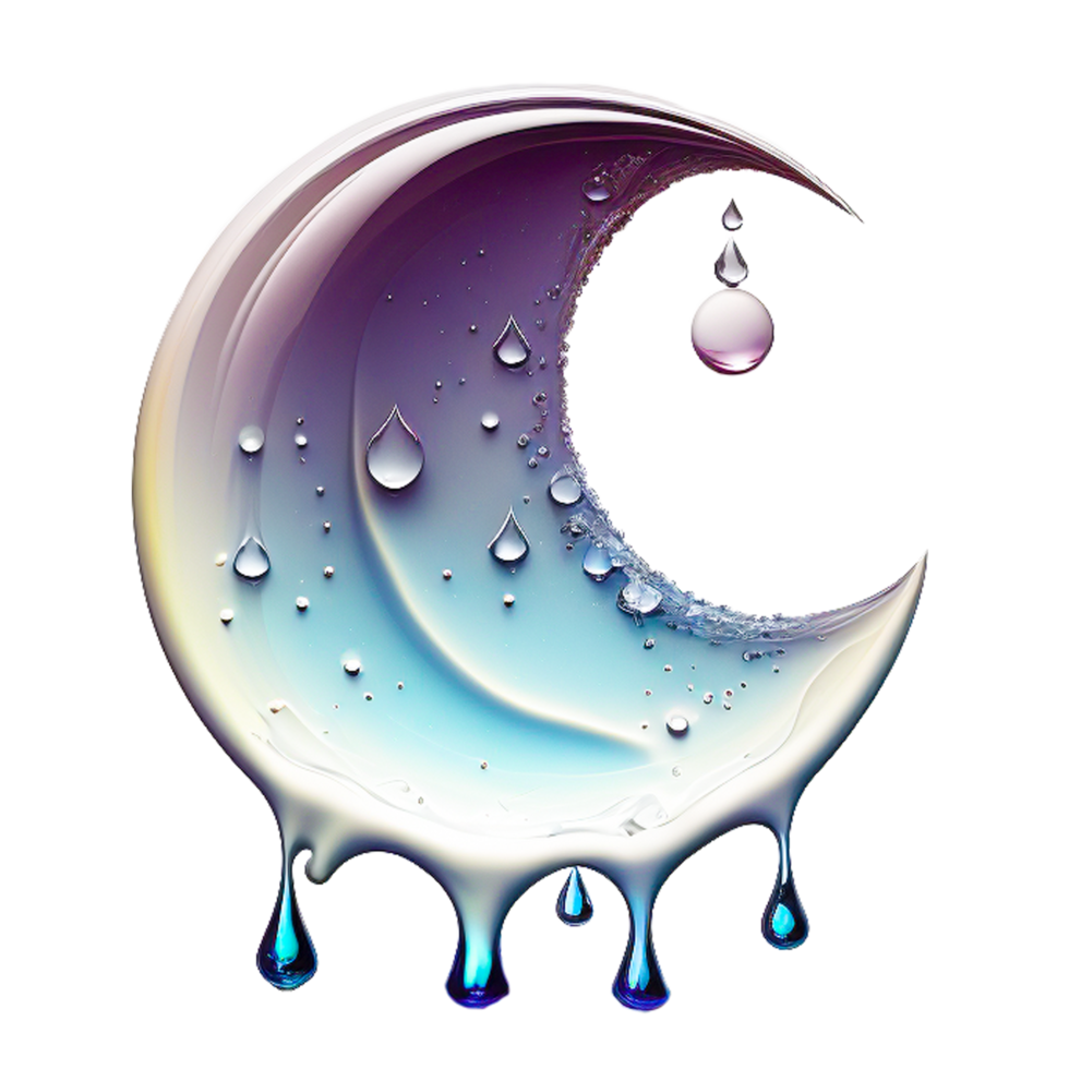 the cute moon illustration png